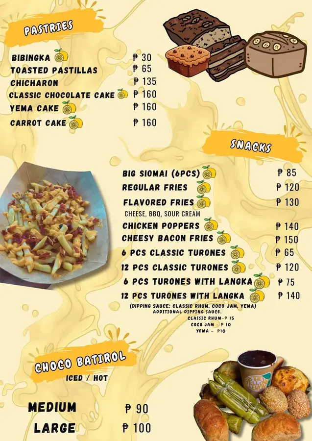 Mga meryenda ng The Yellow Lemon
